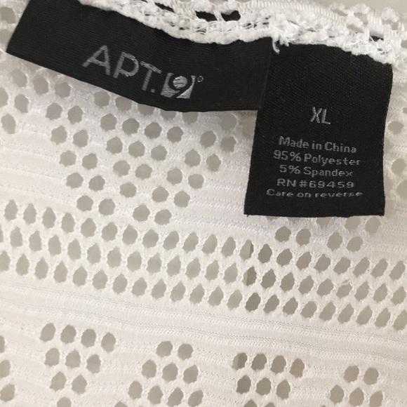 Apt -9 swim cover up, empire waist with a drawstring. Size XL - Picture 2 of 6